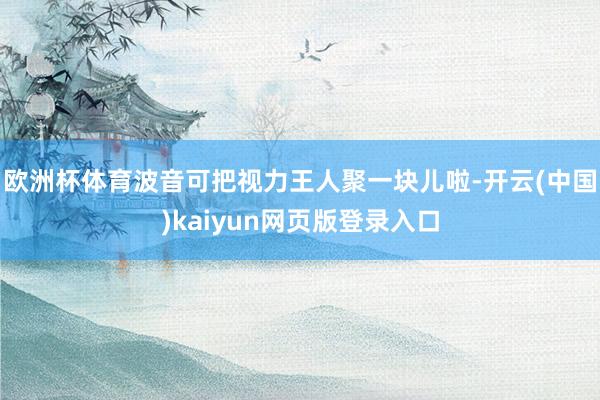 欧洲杯体育波音可把视力王人聚一块儿啦-开云(中国)kaiyun网页版登录入口